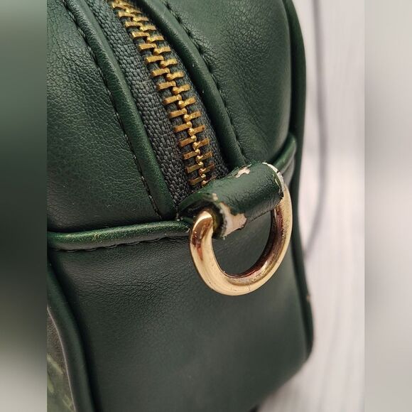 Harrods London Forest Green Logo Makeup Bag Cosmetic Case - Picture 14 of 16